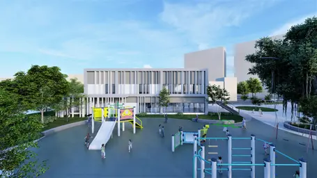 JOBALL找專家作品 [規劃設計_臺南市北區勝安社區活動中心-競圖動畫] 的內容