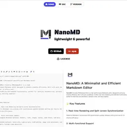 JOBALL找專家作品 [NanoMD: 輕量化 Markdown 編輯器] 的封面圖